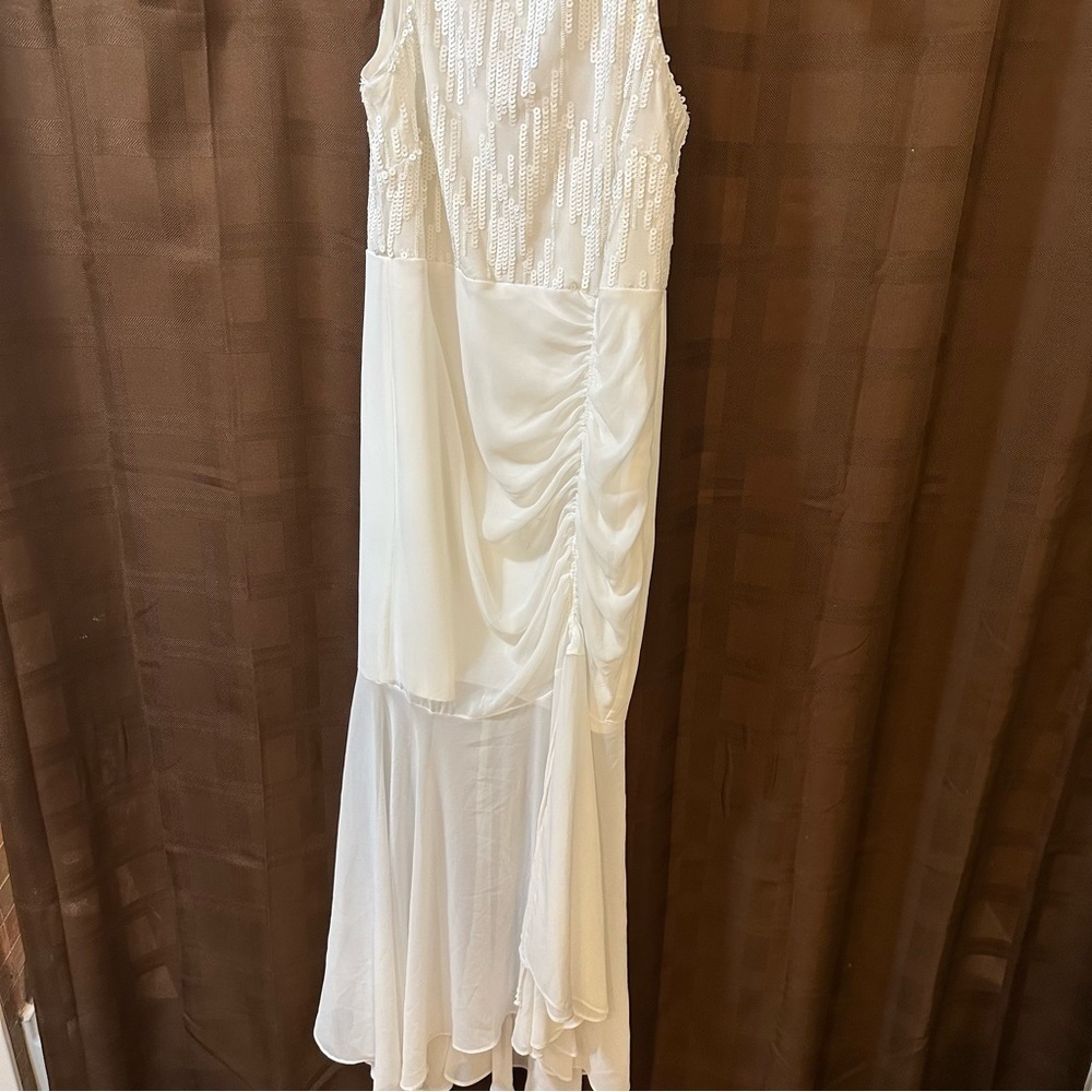 Frank Lyman Beaded Ruched Dress - Picture 3 of 9